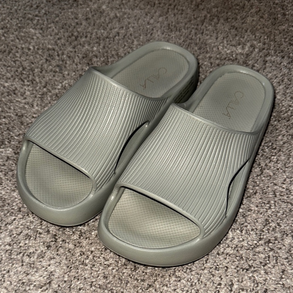 Sage green Slide Sandals